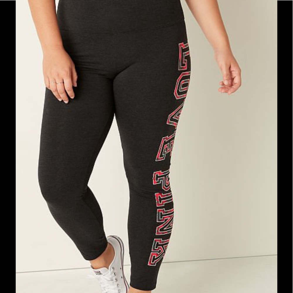 Pink Victoria’s Secret Cotton High Waist Full Length Legging NWT